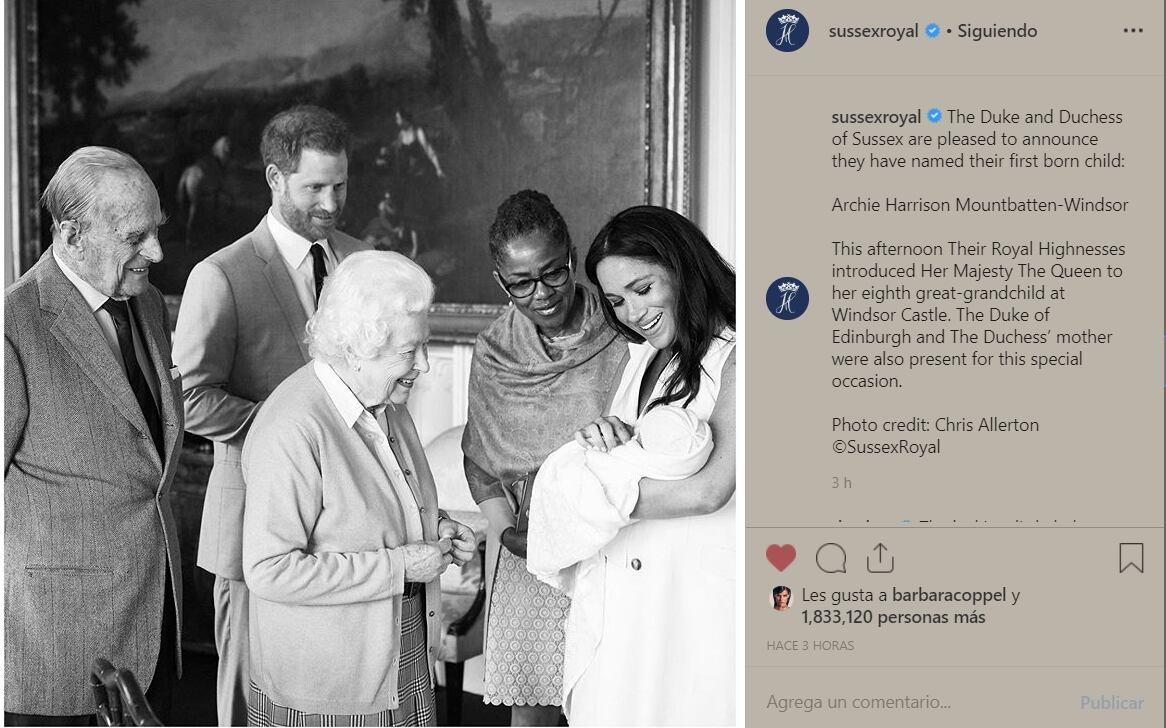 Las sorprendentes reacciones de los famosos tras la revelación del nombre del hijo de Meghan y Harry 