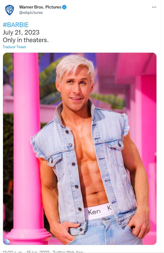La transformación de Ryan Gosling como el rubio 'Ken' para la película "Barbie"