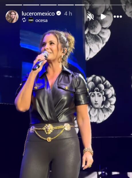 El look de Lucero en el concierto de Manuel Mijares / Foto: Instagram