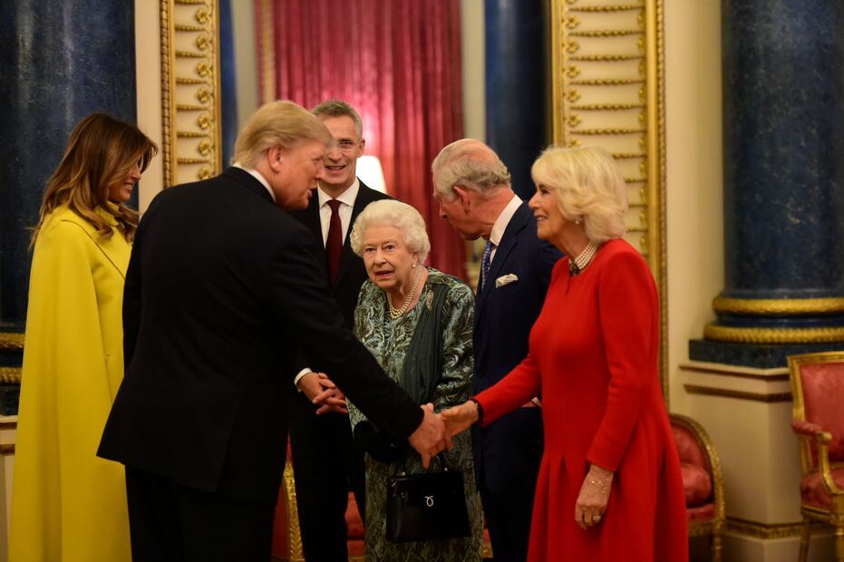 Kate Middleton y Melania Trump magníficas y juntas en el Palacio de Buckingham 