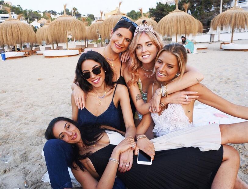 La  espectacular despedida de soltera de Chiara Ferragni