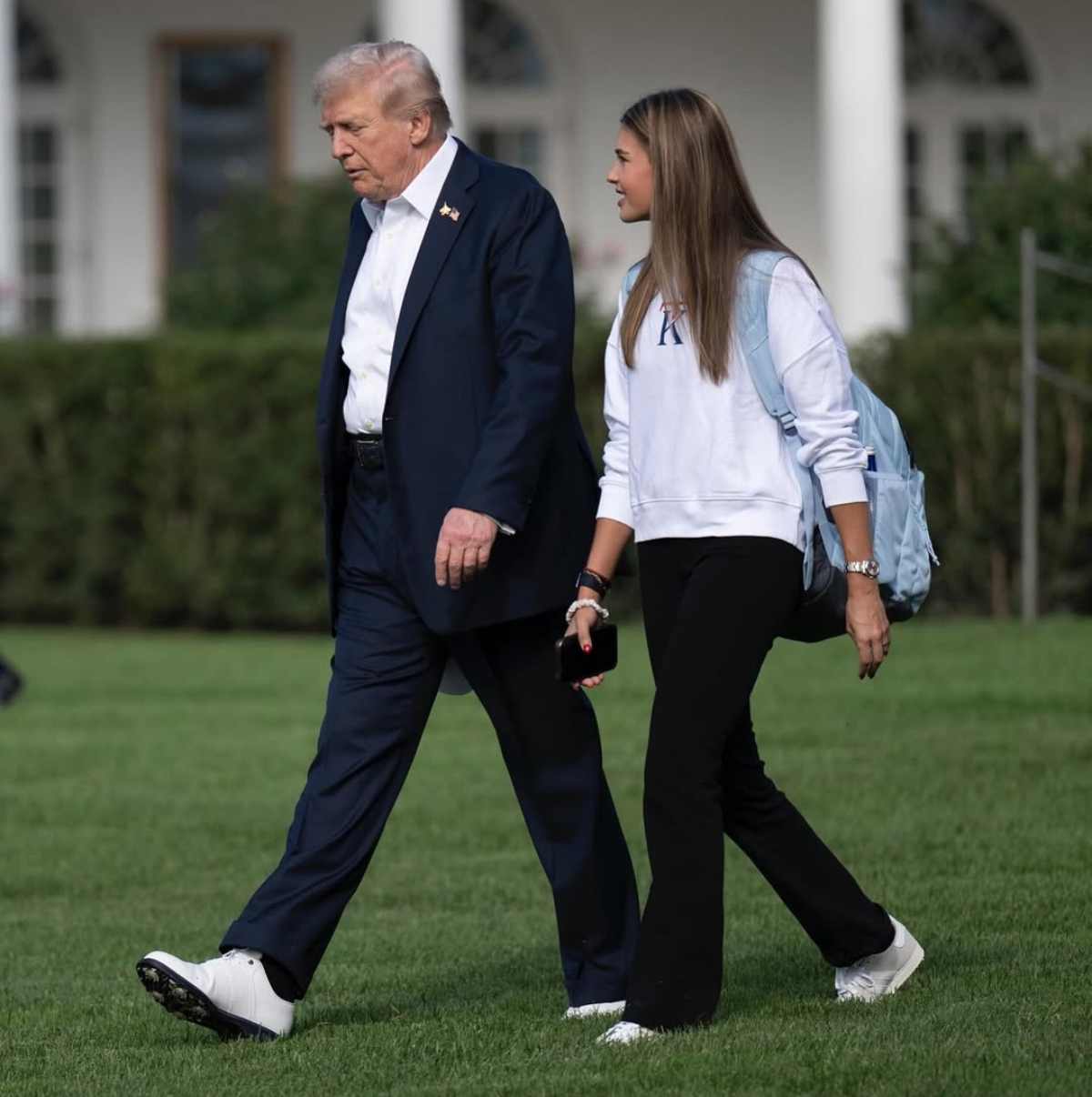 Kai Trump y Donald Trump / Foto: Instagram @kaitrumpgolfer