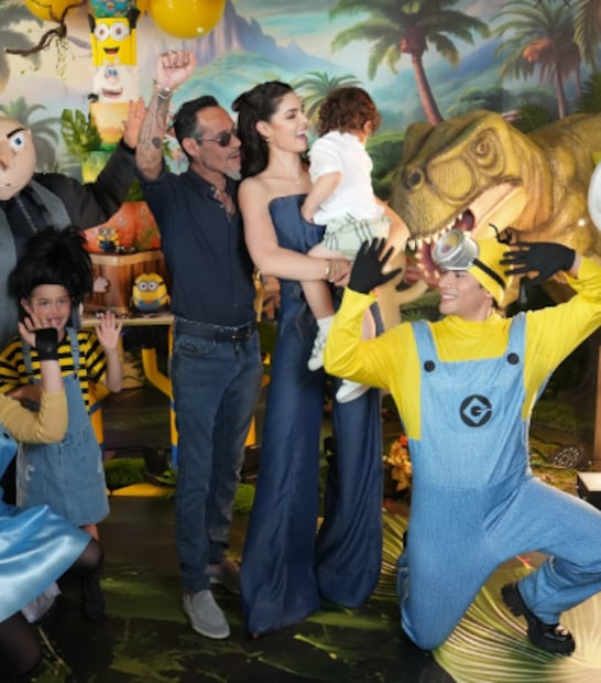 Nadia Ferreira y Marc Anthony con su hijo Marquitos / Foto: Instagram