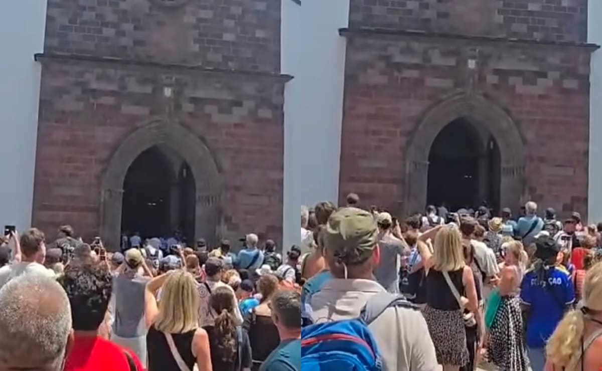 Personas en la Catedral de Funchal. (Foto: Instagram)