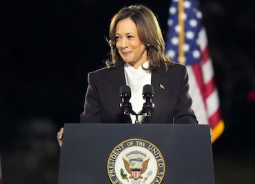 Kamala Harris ilumina la Esfera de Las Vegas