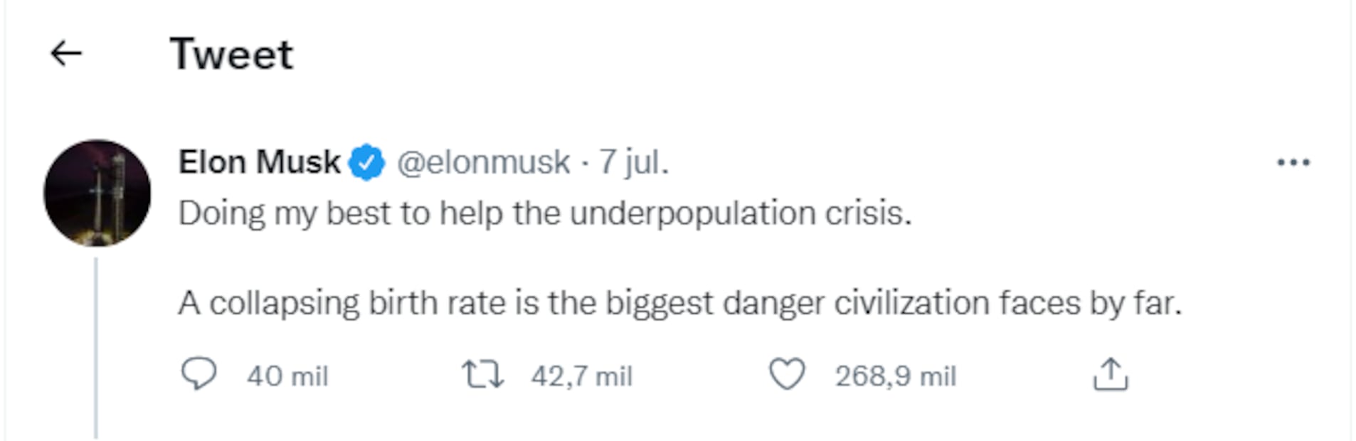 Errol, papá de Elon Musk, le sugiere tener más hijos porque "tiene el dinero"