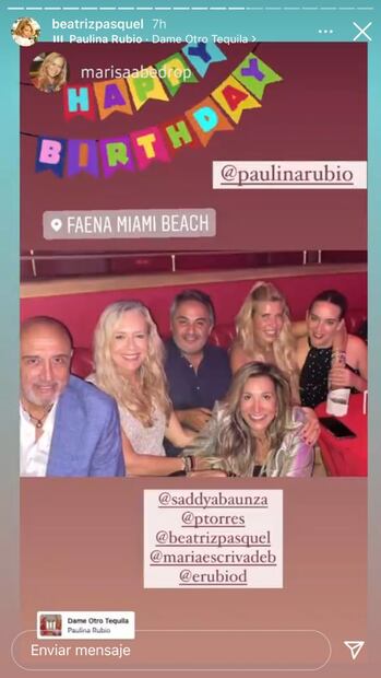Paulina Rubio celebra 50 años en Miami junto a sus hijos y amigos
