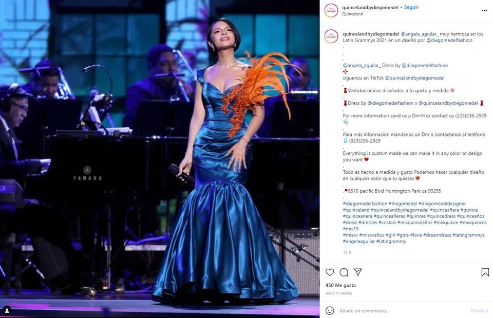 Ángela Aguilar presume su diminuta cintura en vestido que evoca a María Victoria