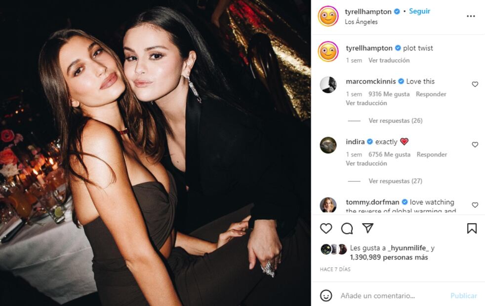 El triángulo amoroso entre Selena Gomez, Hailey y Justin Bieber