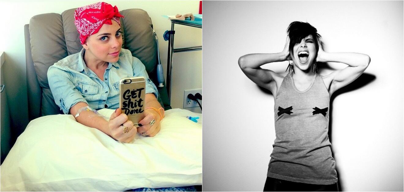 <p>La actriz no tiene senos ni pelo pero asegura que ahora se siente más libre.  <strong>(Fotos: Instagram)</strong></p>