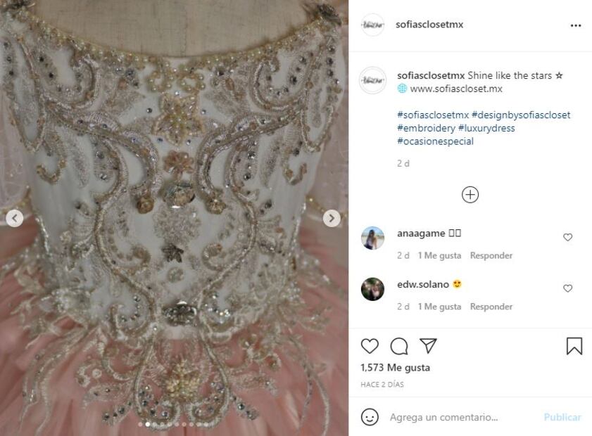 El espectacular vestido que la hija de “Canelo” y Fernanda Gómez usó en su boda