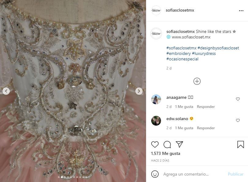 El espectacular vestido que la hija de “Canelo” y Fernanda Gómez usó en su boda