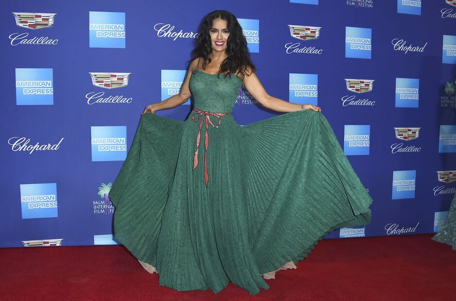 El gesto mexicano de Salma Hayek en la alfombra roja