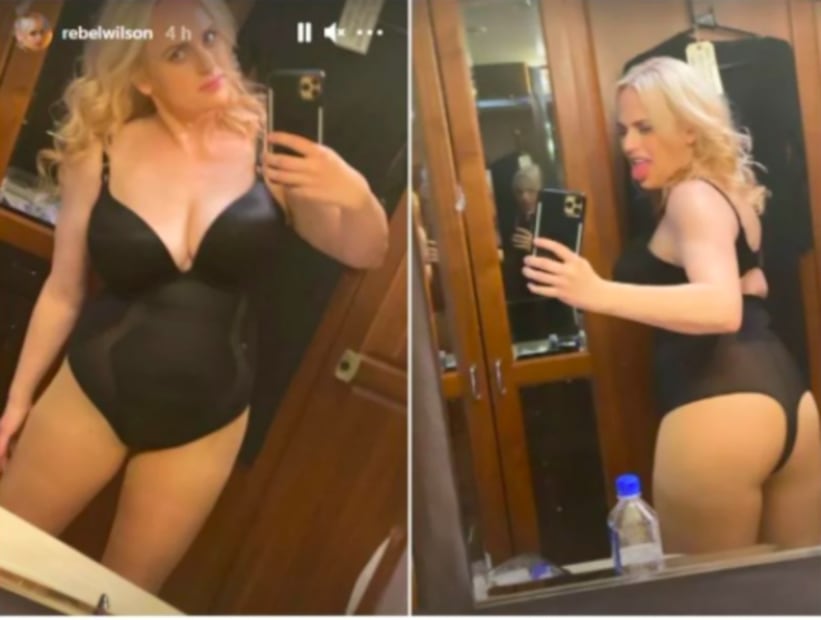 Rebel Wilson, tras perder 30 kilos, posa en lencería