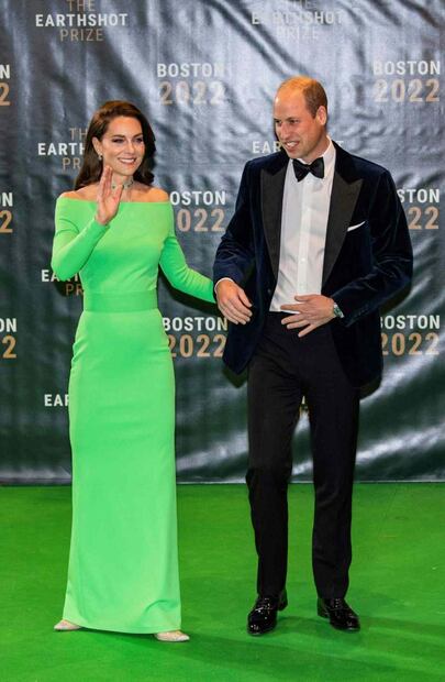Kate Middleton luce un vestido rentado para la gala del Earthshot Prize Awards