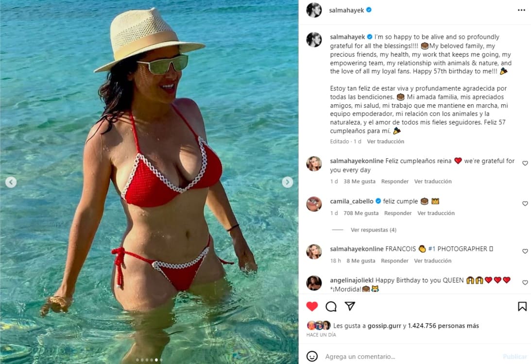 Instagram: @salmahayek