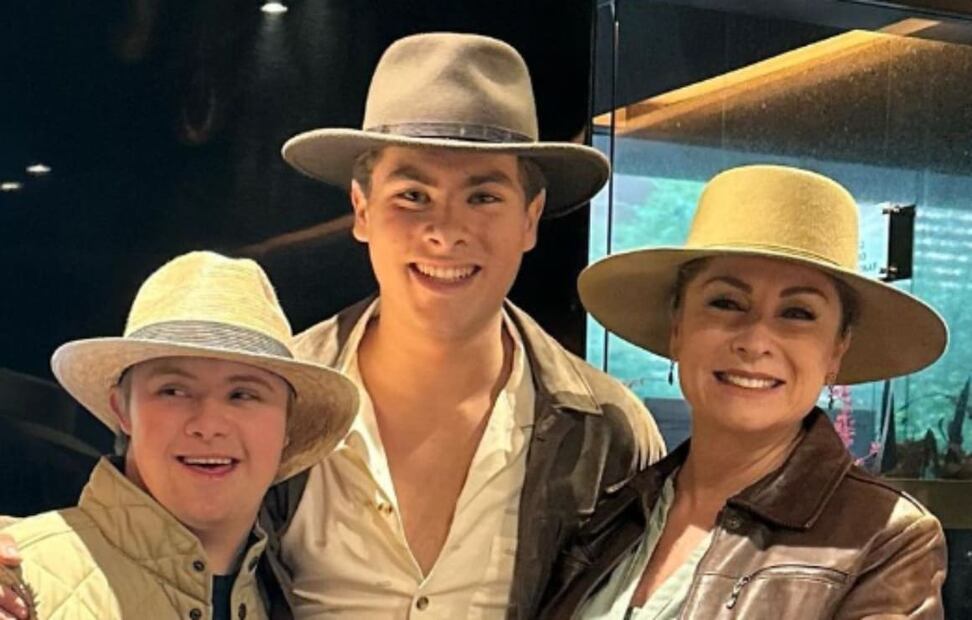 Leticia Calderón con Luciano y Carlo / Instagram: @letycalderon79
