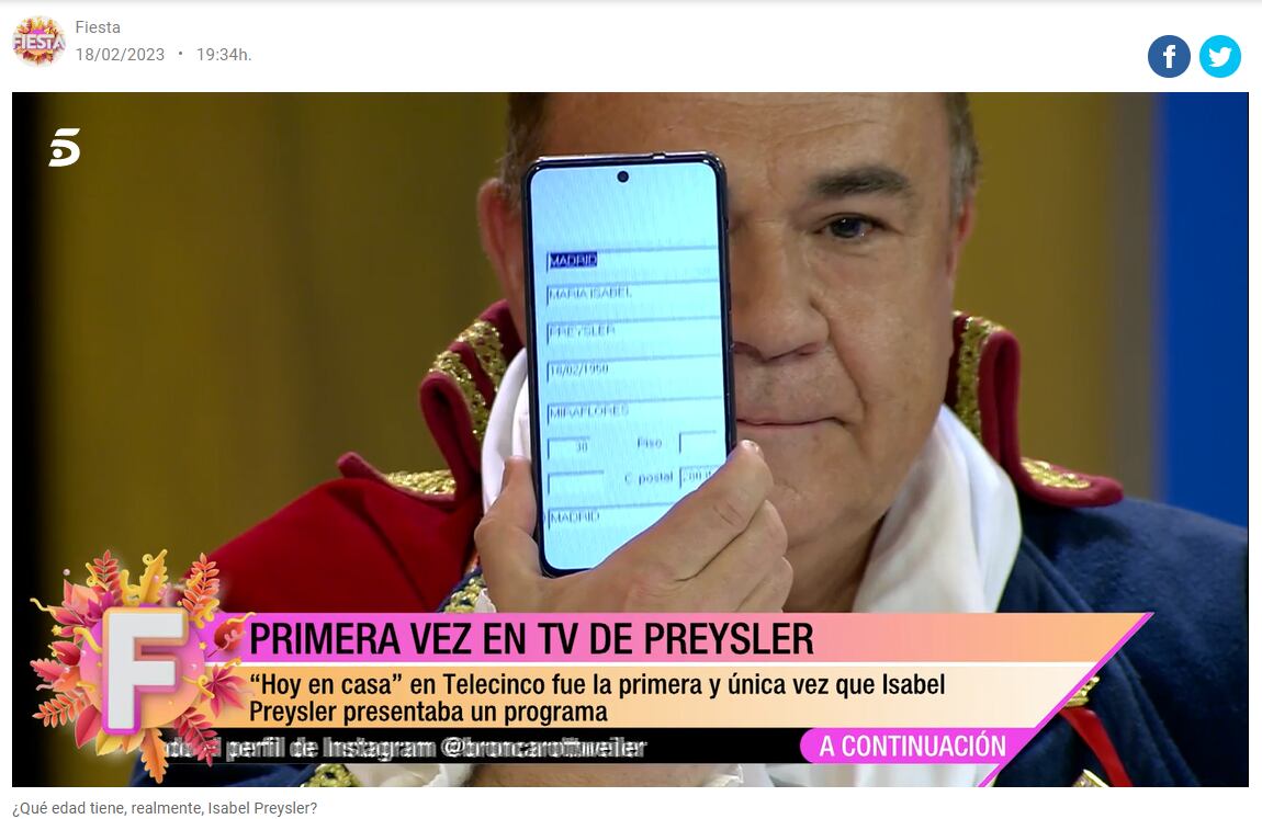 Isabel Preysler oculta su verdadera edad, periodista la descubre