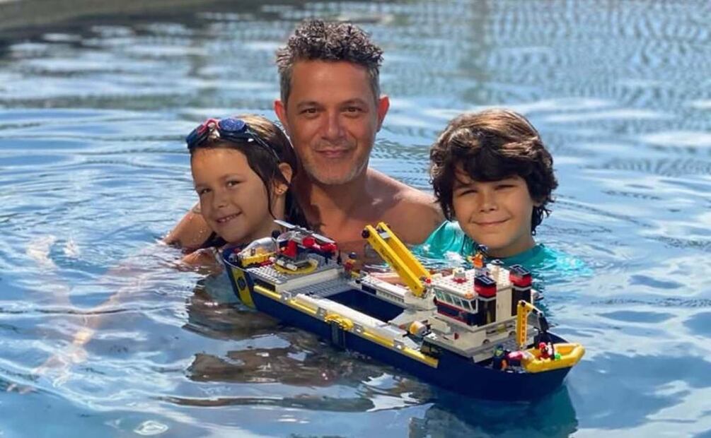 Alma y Dylan, los hijos pequeños de Alejandro Sanz / Foto: Instagram @alejandrosanz