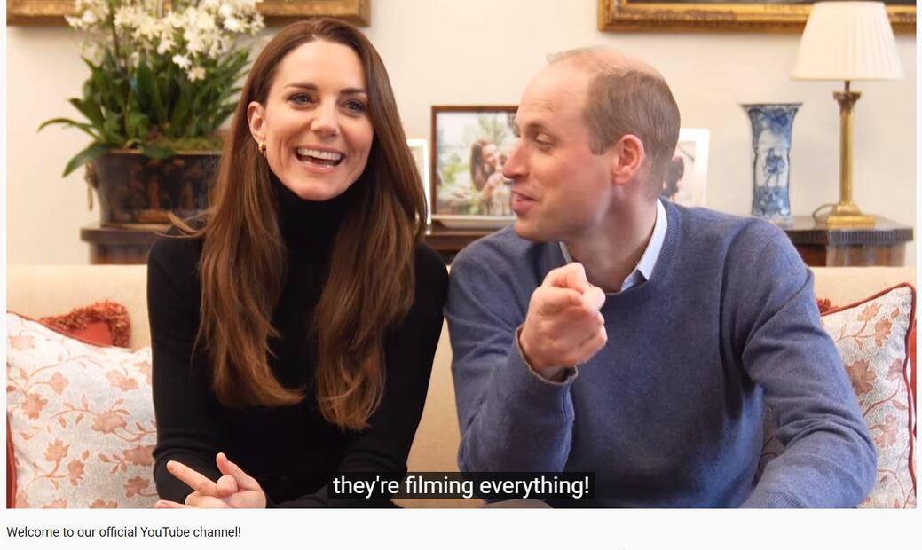 Kate Middleton y el príncipe William ¡estrenan canal en YouTube!