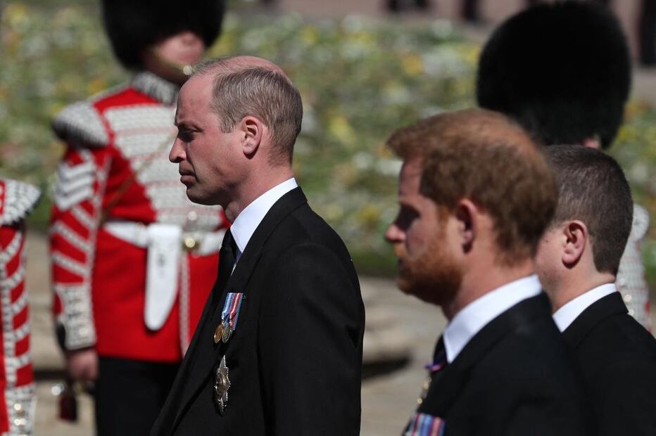 William y Harry reunidos en el adiós a su abuelo, el príncipe Felipe