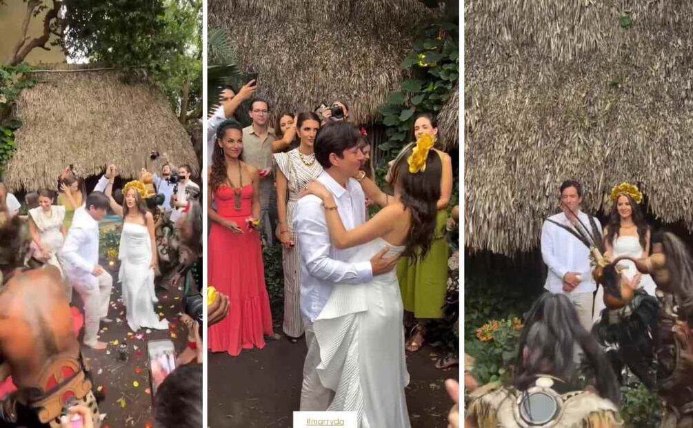 Ivana de María y Andrés del Sol celebraron una boda espiritual en Mérida / Fotos: Instagram