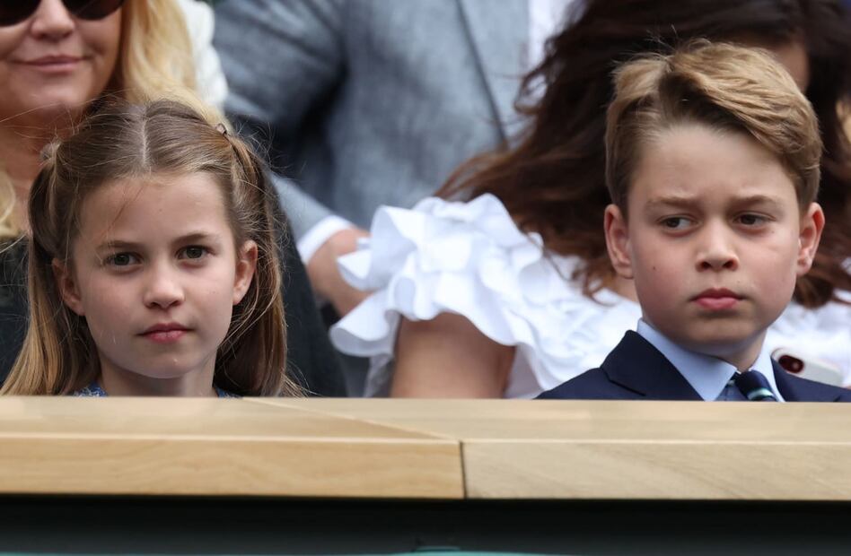 La princesa Charlotte y el príncipe George en Wimbledon / EFE