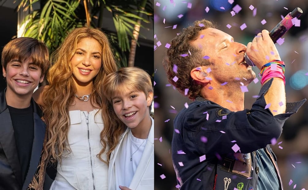 Shakira y sus hijos - Chris Martin / Fotos: Instagram - Getty Images