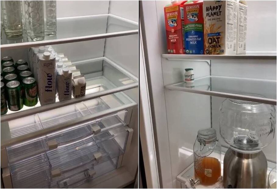 Kim Kardashian muestra el gran tamaño del refrigerador principal de su casa