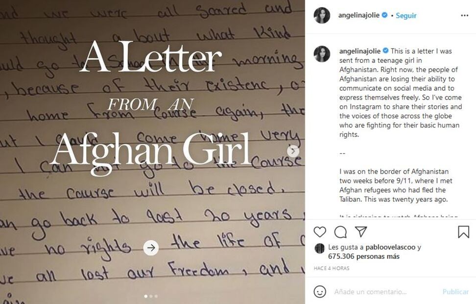 Angelina Jolie bate todos los récords en Instagram
