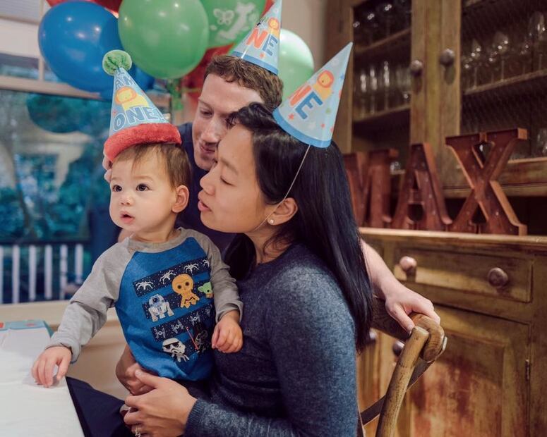 La hija de Mark Zuckerberg cumplió su primer año de vida
