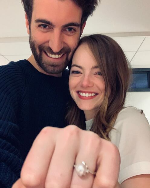 Así es el anillo de compromiso de Emma Stone 