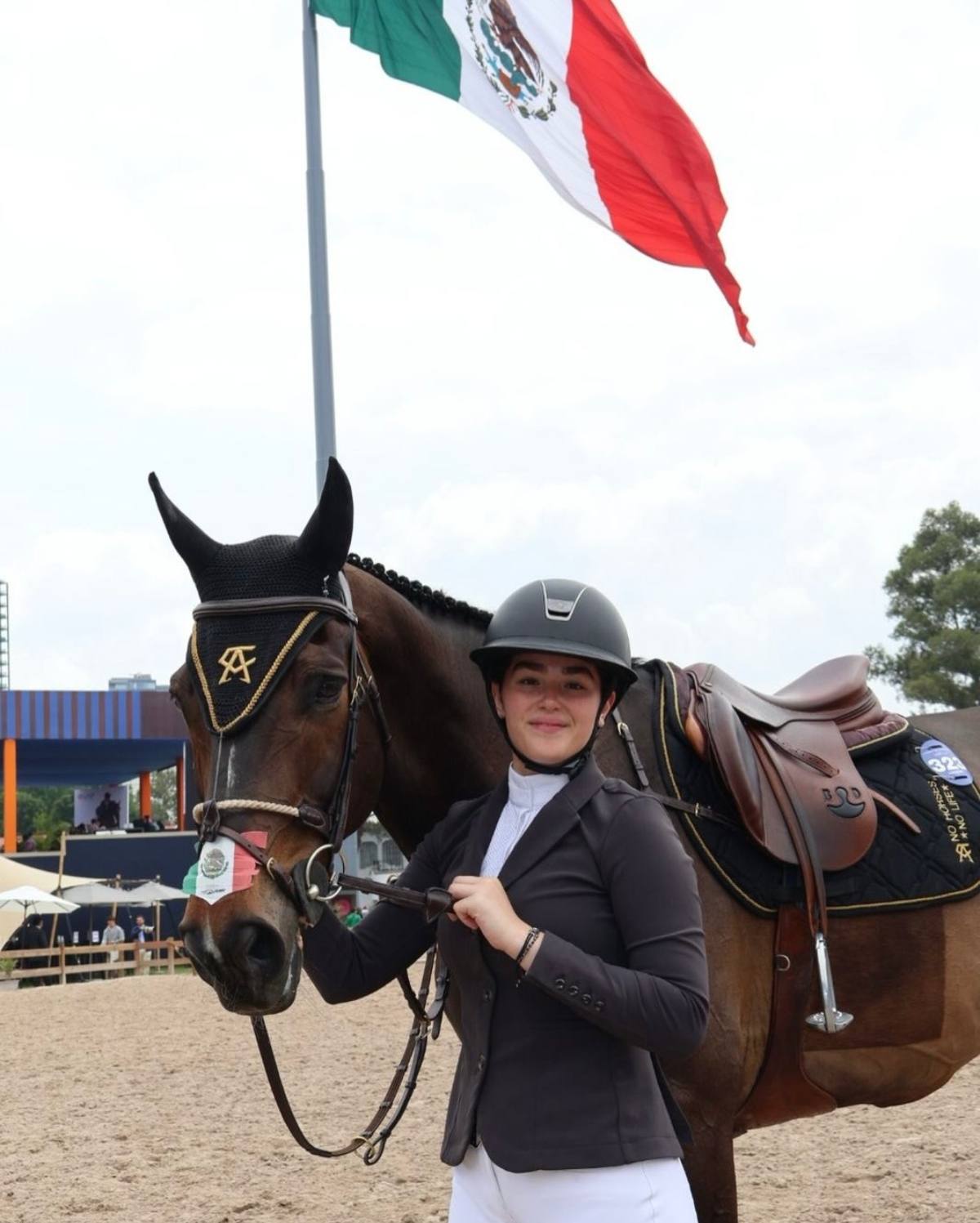 Emily Álvarez junto a su caballo Elios Du Marais en el reciente Longines Global Champions Tour México / Foto: Antonio Martínez