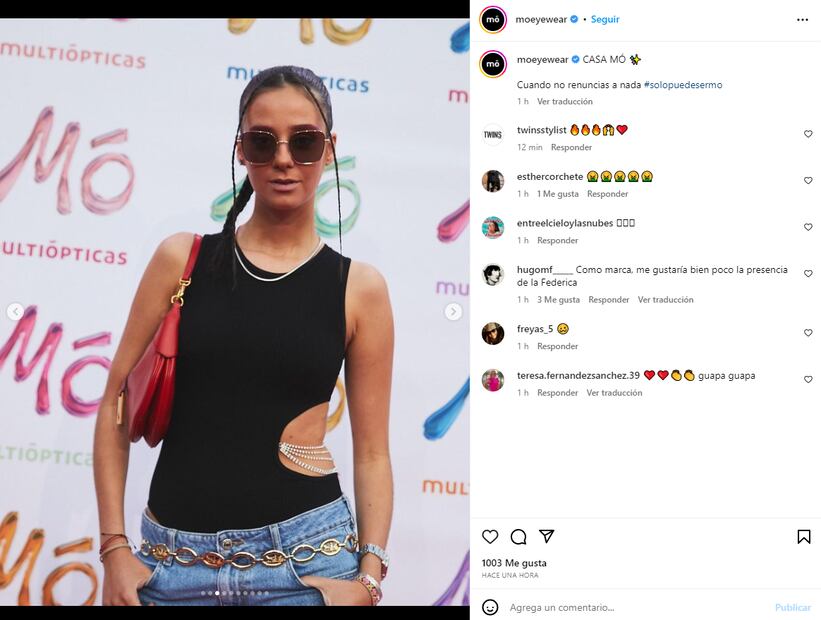 Cejas rosas, el nuevo look de Victoria Federica, hija de la infanta Elena