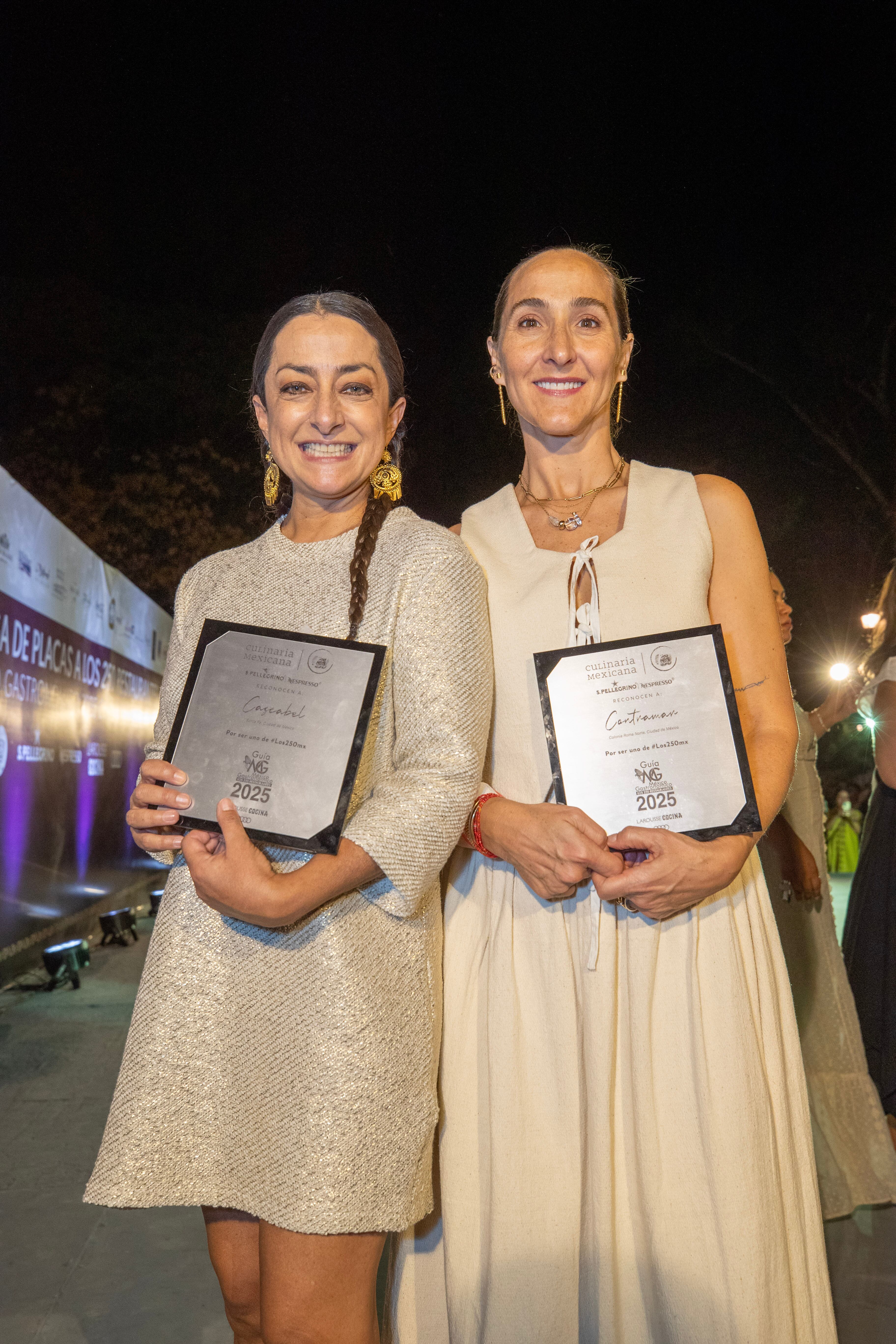 Las chefs Lula Martín del Campo y Gabriela Cámara. (Foto: Edgar Silva Fuentes)