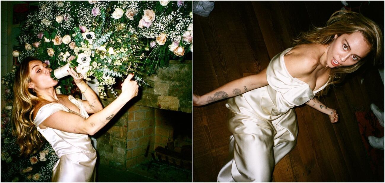 Miley Cyrus revela fotos de su boda nunca antes vistas