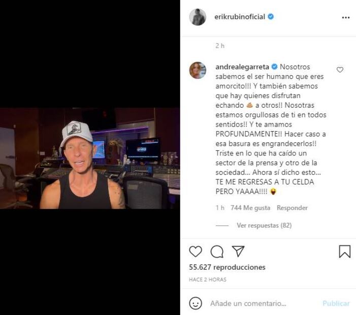 Andrea Legarreta: "Hacer caso a esa basura es engrandecerlos", sobre rumor de infidelidad de Erik Rubín