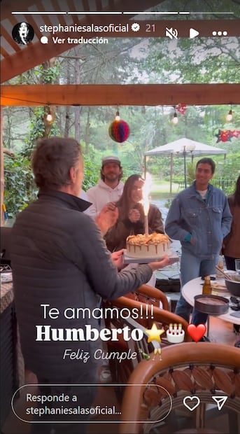 Stephanie Salas celebra el cumpleaños de Humberto Zurita / Foto: Instagram