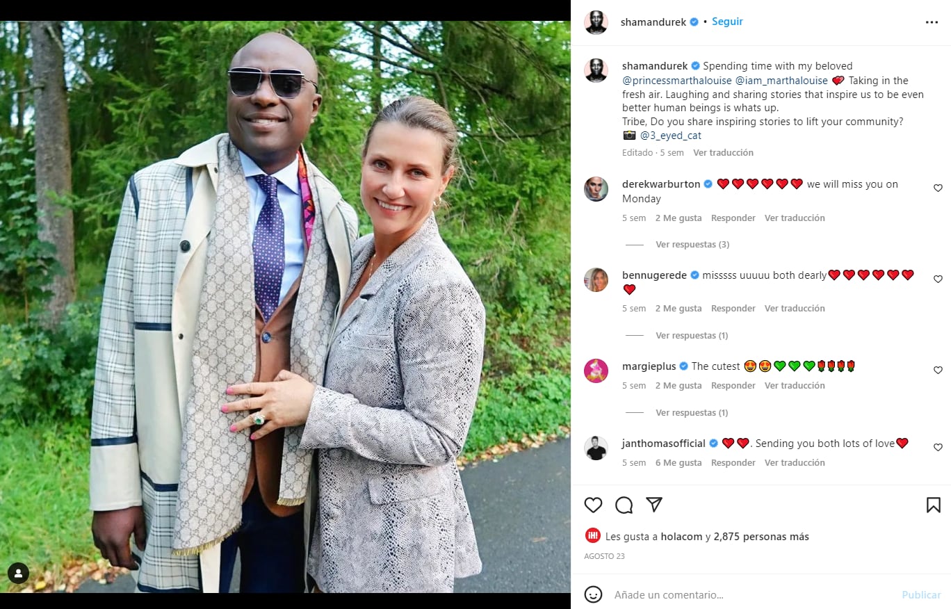 Tras retiro de títulos reales, el novio de Marta Luisa de Noruega pone en remate sus sanaciones