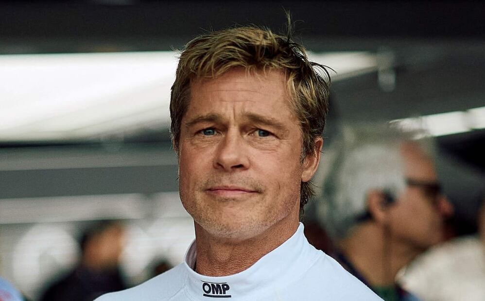 Brad Pitt durante las grabaciones de la película 'F1' / Foto: AFP