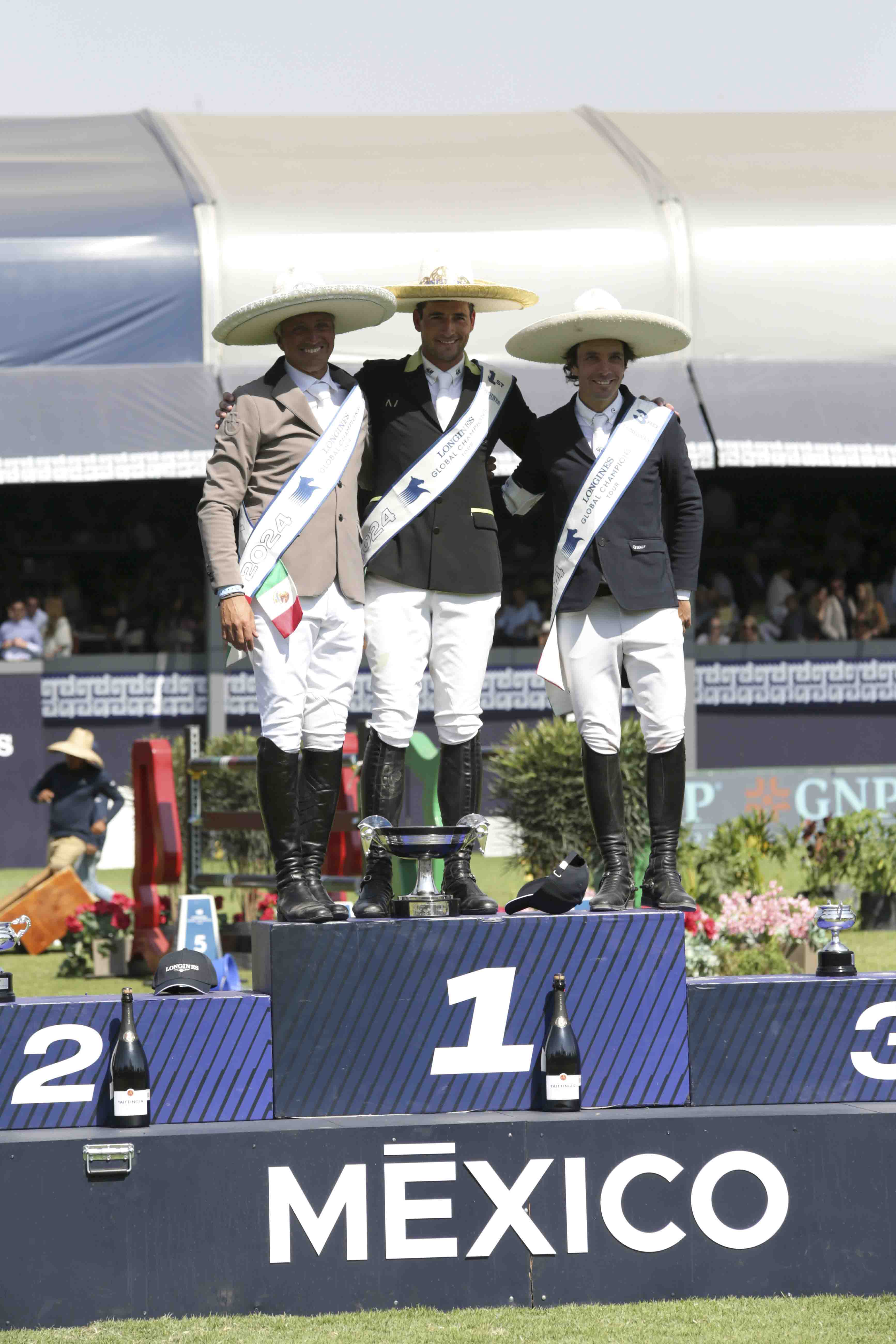 Luiz Felipe Cortizo, Nicola Philippaerts y Eduardo Álvarez Aznar. (Foto: Arturo Quintero)