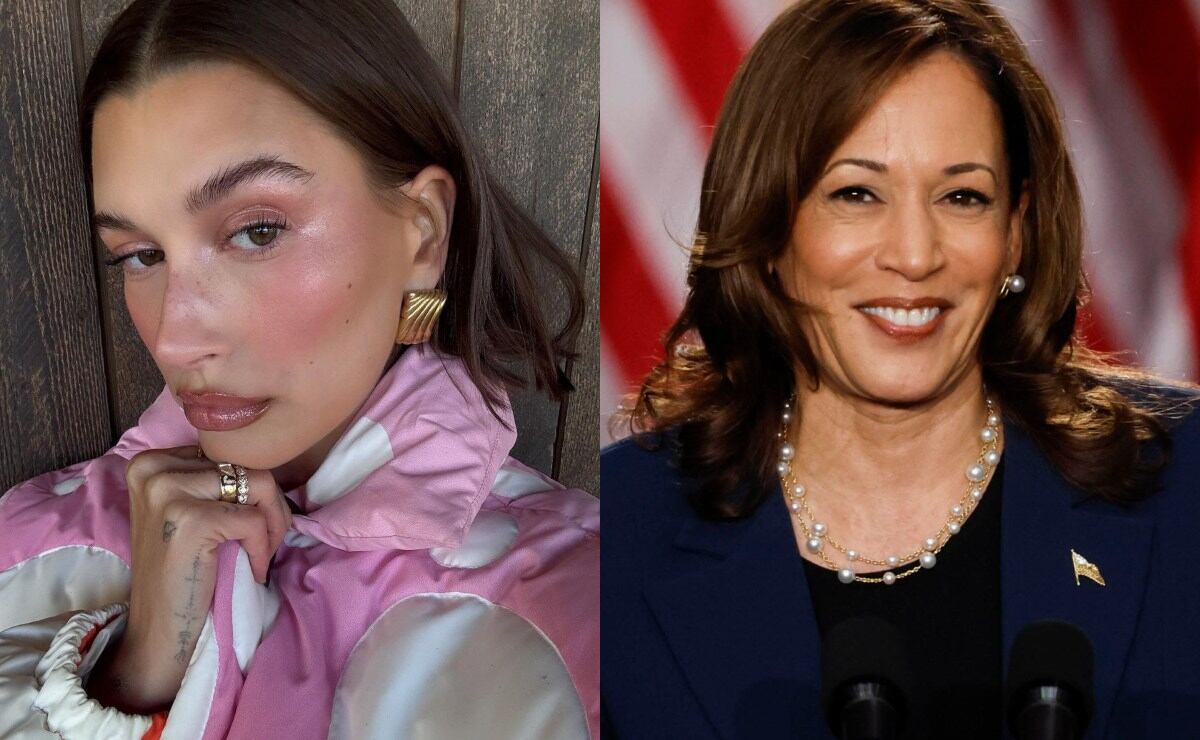 Hailey Bieber respalda a Kamala Harris con discreto guiño en su reciente look