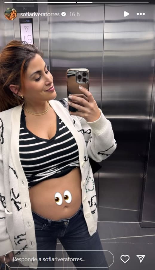 Sofía Rivera Torres luce su pancita de embarazo / Foto: Instagram