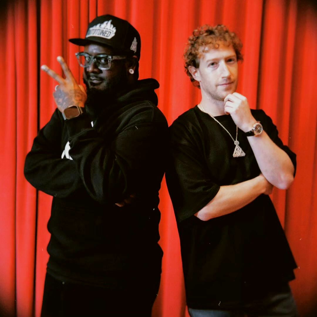 Mark Zuckerberg junto a T-Pain / Foto: Instagram