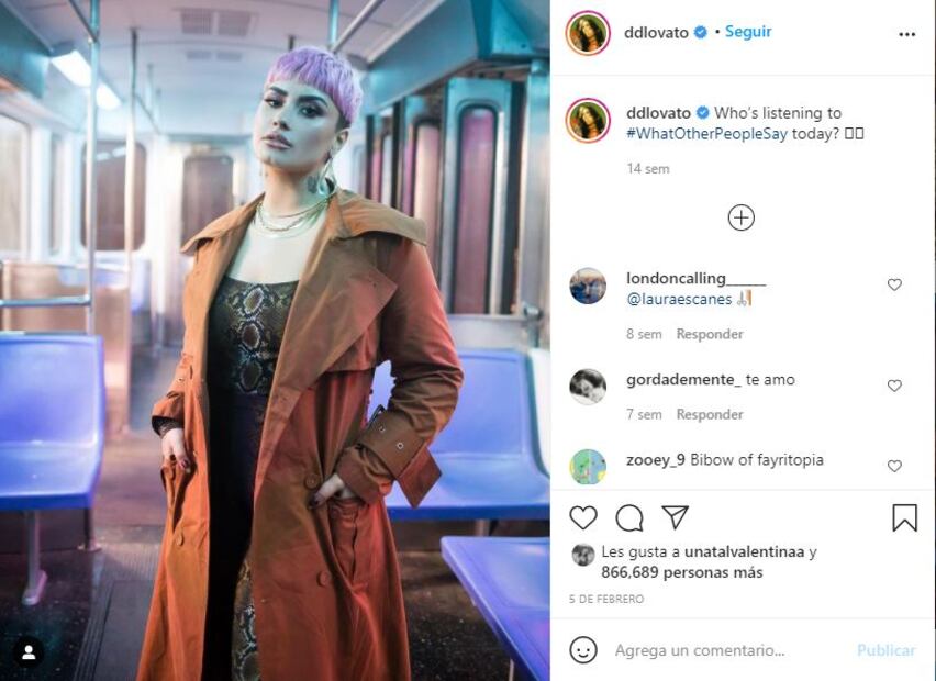 Demi Lovato se declara persona del género no binario