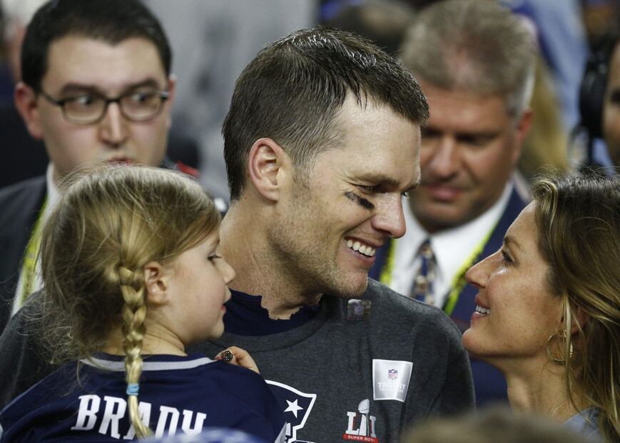 Gisele Bündchen demuestra su apoyo a Tom Brady antes del Super Bowl