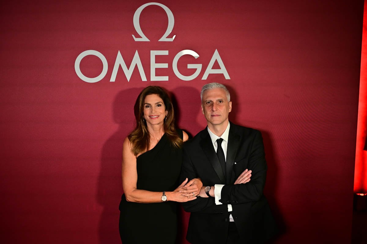 Cindy Crawford y Nino Aloisi. (Foto: Arturo Quintero)