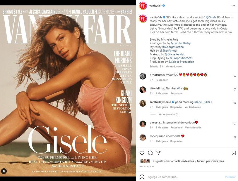 Gisele Bündchen niega romance con el millonario Jeffrey Soffer y explica las razones de su divorcio de Tom Brady