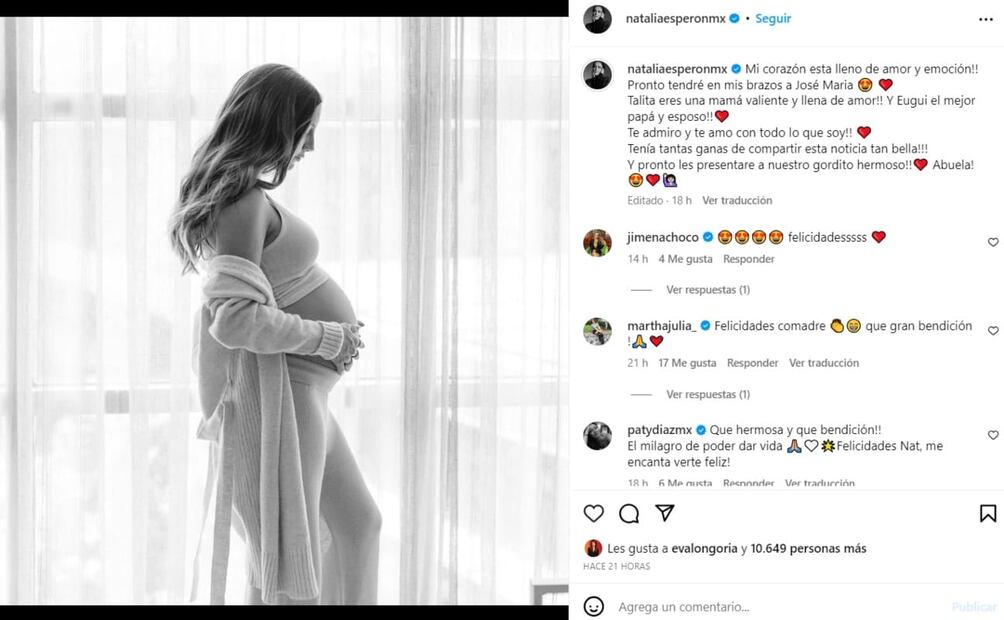 Instagram: @nataliaesperonmx