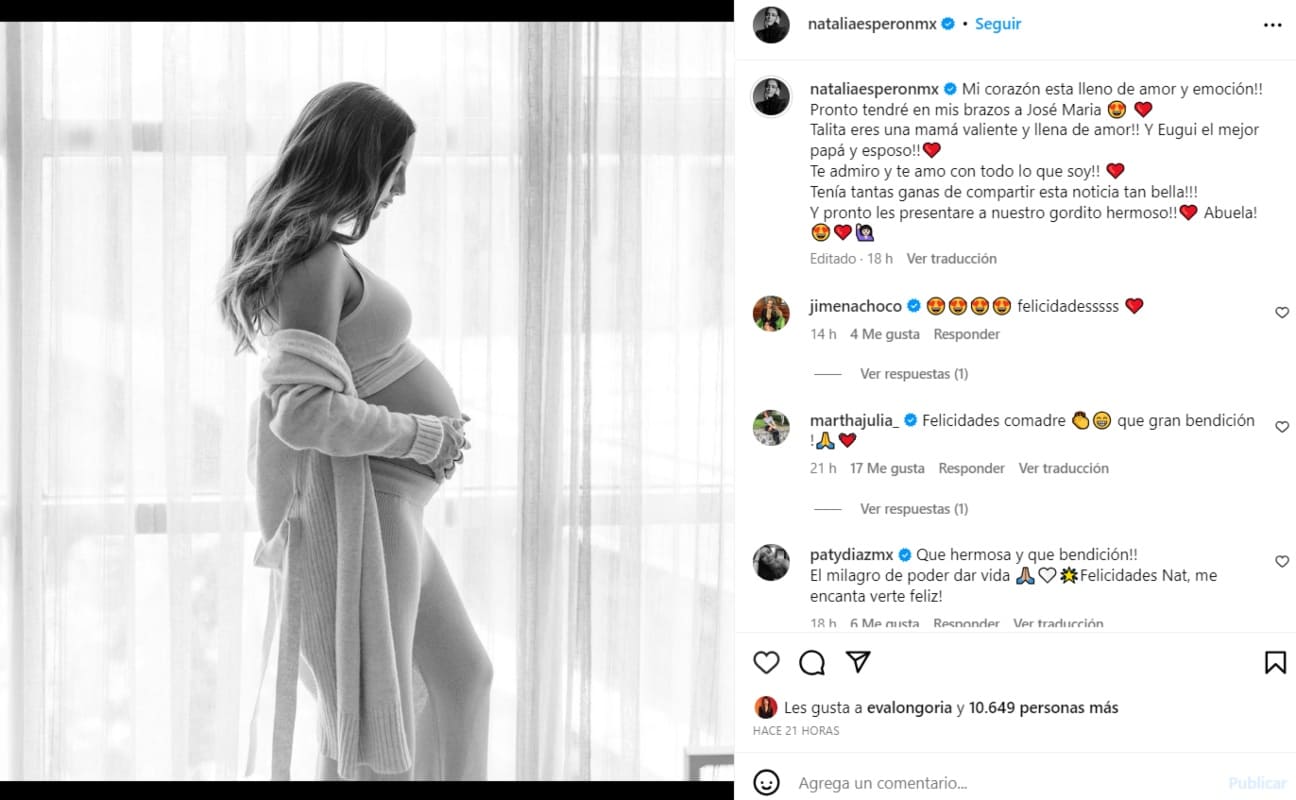 Instagram: @nataliaesperonmx